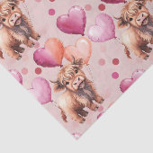 Highland Cow Pastel Balloon Cute Gift 薄葉紙 (詳細)
