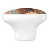 Highland Cow Pastel William Morris Inspired Floral セラミックノブ (側面)