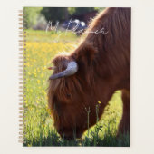 Highland Cow Planner - Spring Theme プランナー手帳 (正面)