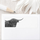 Highland Cow Return Address Labels ラベル (インサイチュ)