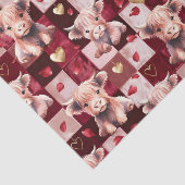 Highland Cow Ruby Red Golden Heart Gift 薄葉紙 (詳細)