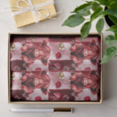 Highland Cow Ruby Red Golden Heart Gift Liner 薄葉紙 (ギフト)