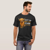 highland cow, scottish cow, scotland, scotland cow tシャツ (正面フル)