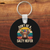 Highland Cow Shirt Funny Men Women キーホルダー (正面)