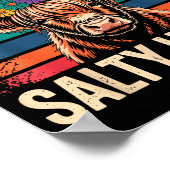 Highland Cow Shirt Funny Men Women  ポスター (角)