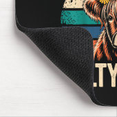 Highland Cow Shirt Funny Men Women  マウスパッド (コーナー)