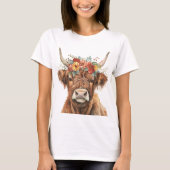 Highland Cow. Tシャツ (正面)