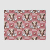 Highland Cow Valentine Heart Chocolate  薄葉紙 (正面)