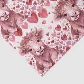 Highland Cow Valentine Pink Rose Tissue Paper 薄葉紙 (詳細)