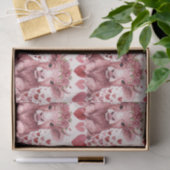 Highland Cow Valentine Pink Rose Tissue Paper 薄葉紙 (ギフト)
