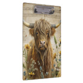 Highland Cow Watercolor Folder クリップボード (右)