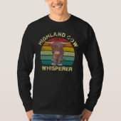 Highland Cow Whisperer Tシャツ (正面)