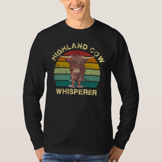 Highland Cow Whisperer Tシャツ (正面)