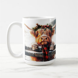 Highland Cow Winter Mug コーヒーマグカップ