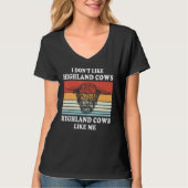 Highland Cows Farmer Animal Cattle Cow Tシャツ (正面)