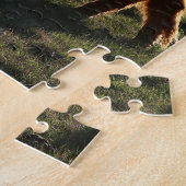 Highland Cows in Montana Puzzle ジグソーパズル (側面)