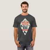 Highland Heights Roller Rink - Taunton, MA Retro R Tシャツ (正面フル)