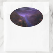 Highland Home Lights Stickers 楕円形シール (バッグ)