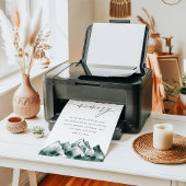 Highland | Mountain Wedding Memorial Sign ポスター