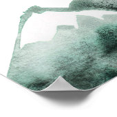 Highland | Mountain Wedding Printable Welcome Sign ポスター (角)