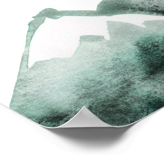 Highland | Mountain Wedding Printable Welcome Sign ポスター (角)