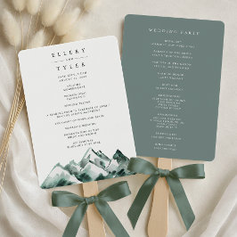 Highland | Mountain Wedding Program ハンドファン