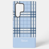 Highland Plaid Blue MagSafe Tough Samsung Galaxyケース (裏面)