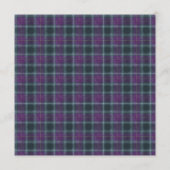 Highland Plaid Color Palette Card 招待状 (裏面)