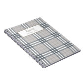 Highland Plaid Personalized Journal Notebook ノートブック (右側)