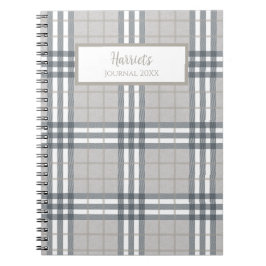 Highland Plaid Personalized Journal Notebook ノートブック