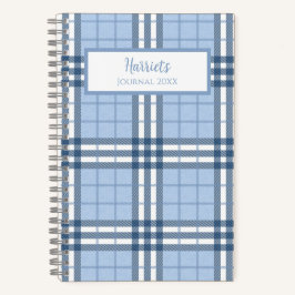 Highland Plaid Personalized Journal Notebook ノートブック