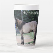 Highland pony latte cup カフェラテマグ (正面)