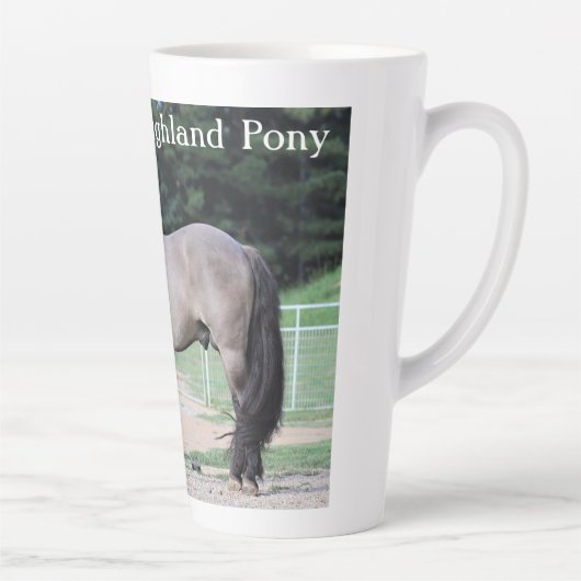 Highland pony latte cup カフェラテマグ (右)