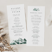 Highland | Rustic Mountain Wedding プログラム