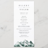 Highland | Rustic Mountain Wedding プログラム (正面)