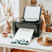 Highland | Watercolor Mountain Favors Sign ポスター