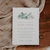 Highland | Winter Mountain Range Wedding 招待状