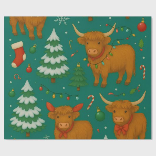 Highland YuleTide Lights Collection  ラッピングペーパー (フラット)