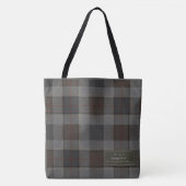 Highlands Dispatch: Personalized Tartan Field トートバッグ (正面)