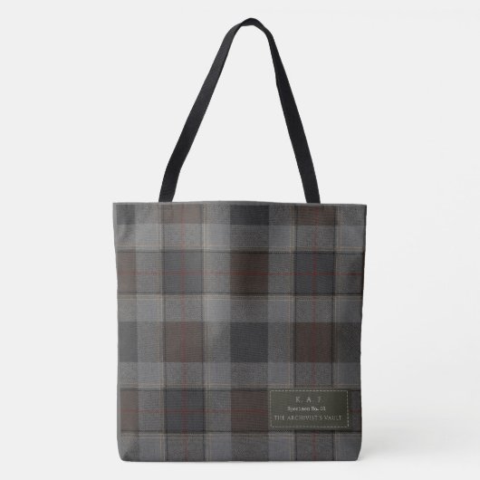 Highlands Dispatch: Personalized Tartan Field トートバッグ (正面)