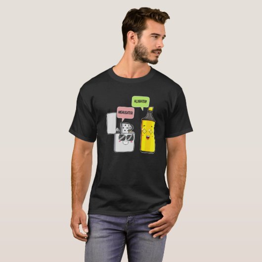 Highlighter Lighter Funny Students Teens Humor Sar Tシャツ (正面フル)