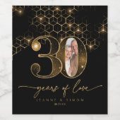 Highlights Gold 30th Anniversary Photo ID1165 ワインラベル (シングルラベル)