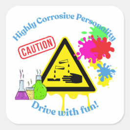 Highly Corrosive Personality Class 8 ADR Trucker スクエアシール