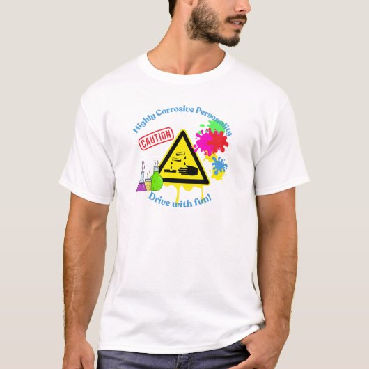 Highly Corrosive Personality Class 8 ADR Trucker Tシャツ (正面)