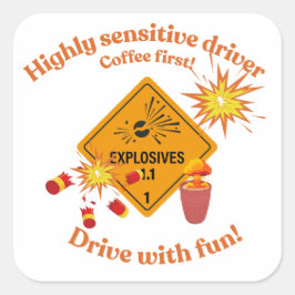 Highly Sensitive Driver: Coffee First! スクエアシール
