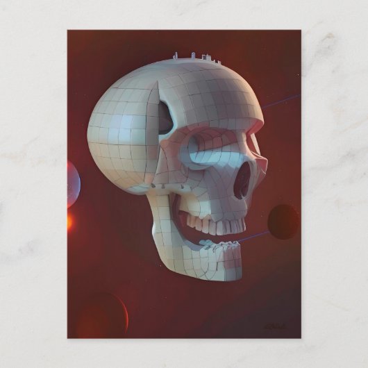 Highrise Living on Skull Asteroid 42-C ポストカード (正面)