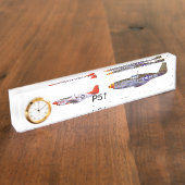 highsaltireによる机用ネームプレートp51 デスクネームプレート (側面)