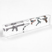 highsaltireによる銃の表示 デスクネームプレート