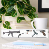 highsaltireによる銃の表示 デスクネームプレート