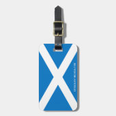 highsaltireによる革saltireが付いている荷物のラベル ラゲッジタグ (正面縦)